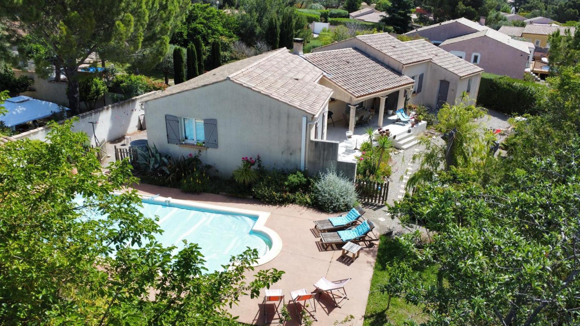 Studio Dans La Villa Les Cigales Lezignan-Corbieres Bagian luar foto